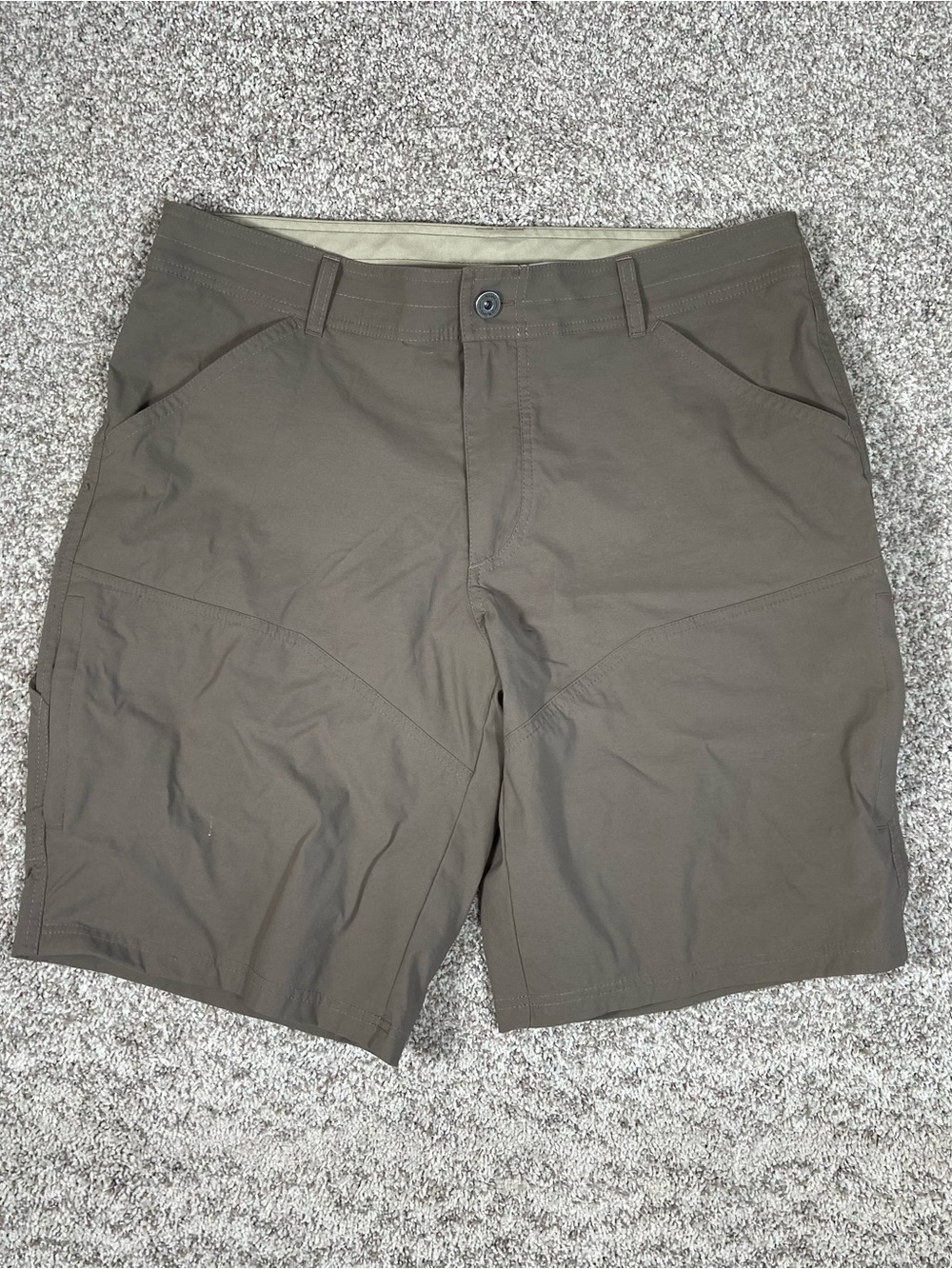 Kuhl Renegade Shorts 36 Khaki Hiking Outdoor Performance Stretch Mens